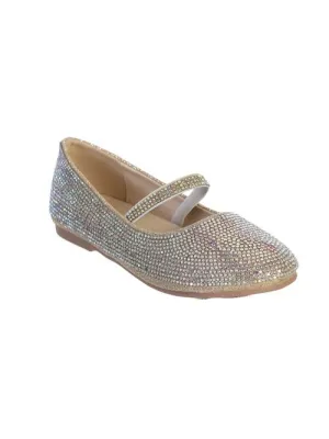 Rhinestone Mary Jane Ballet Flat (Girls)