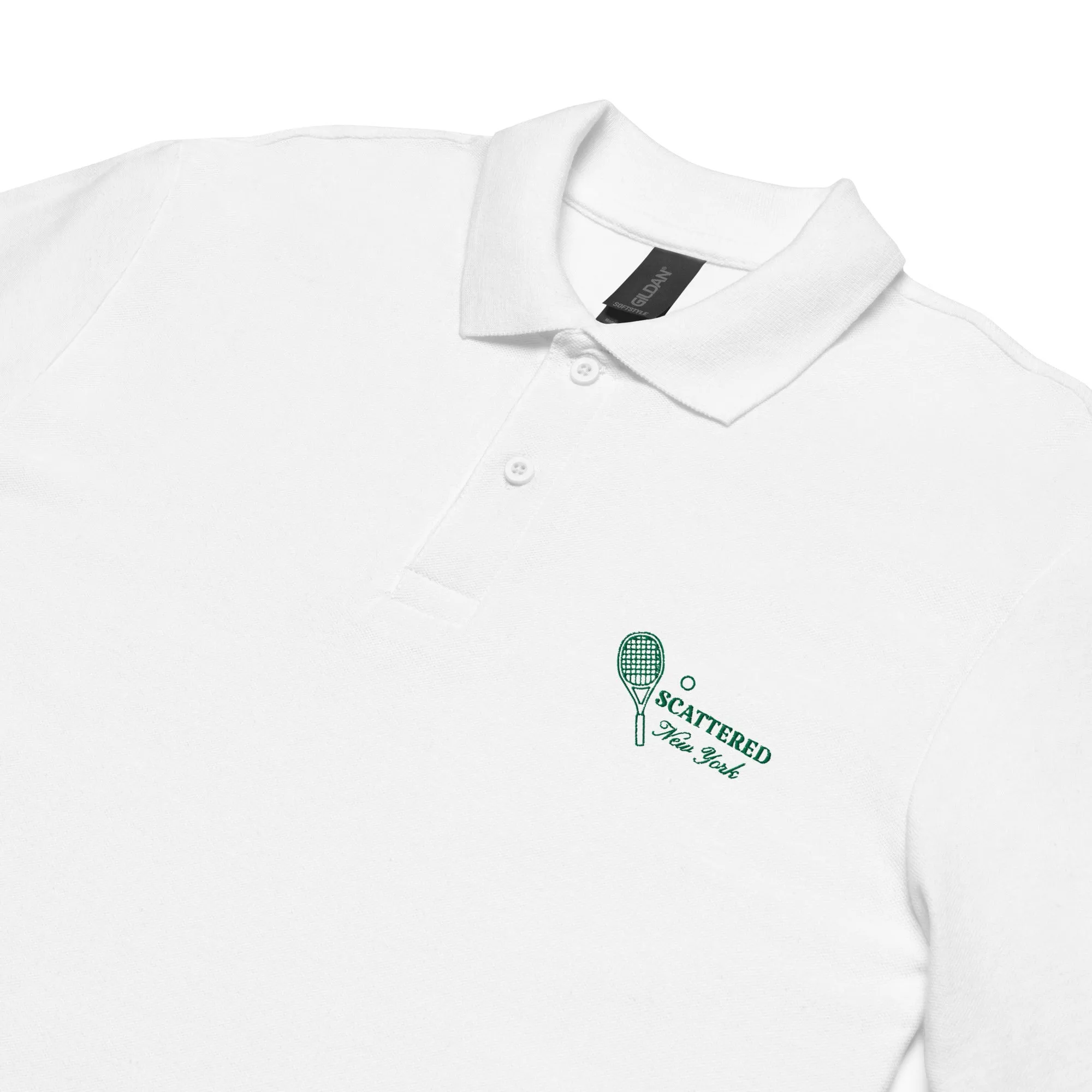 Scattered Sports Club Logo Embroidered Polo Shirt