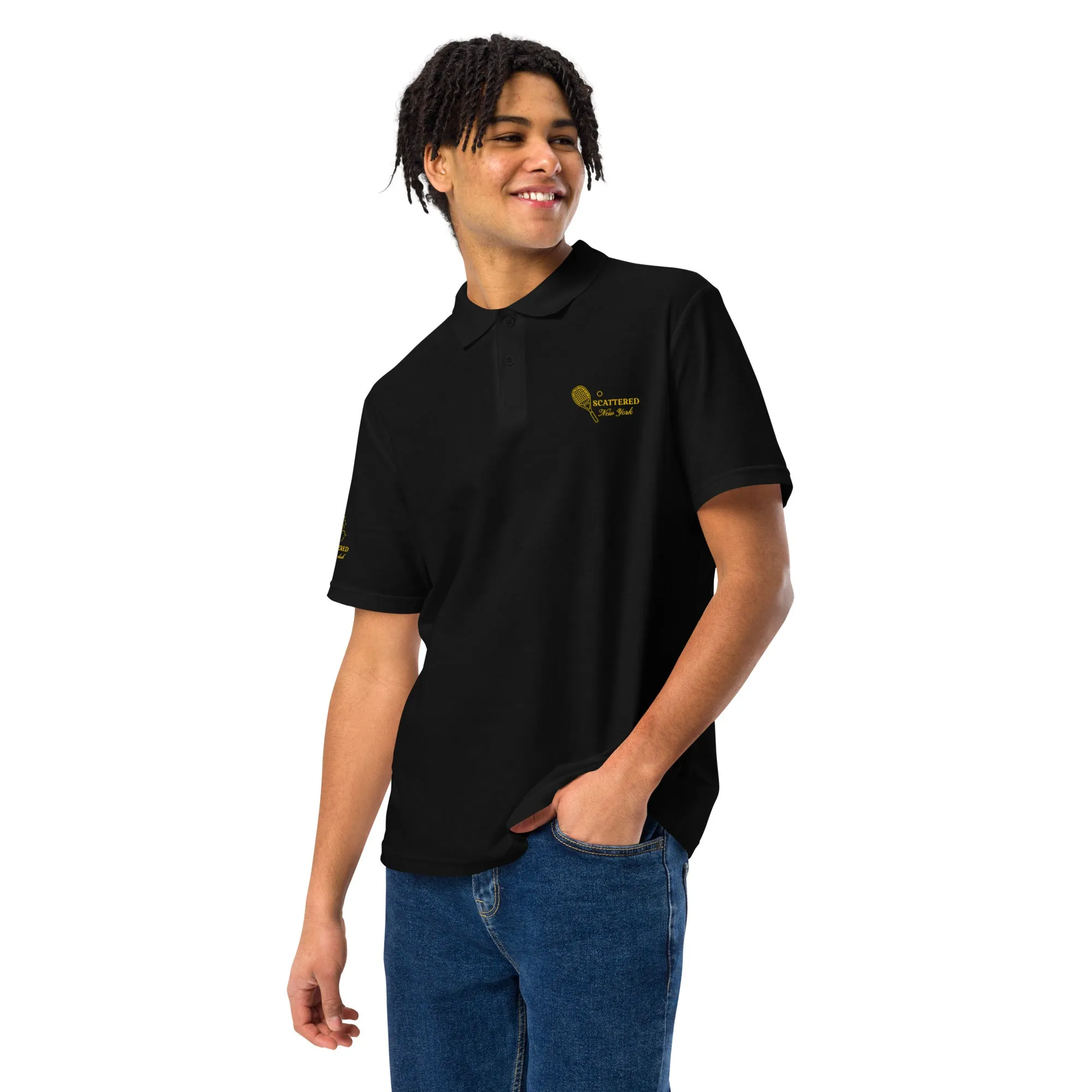 Scattered Sports Club Logo Embroidered Polo Shirt