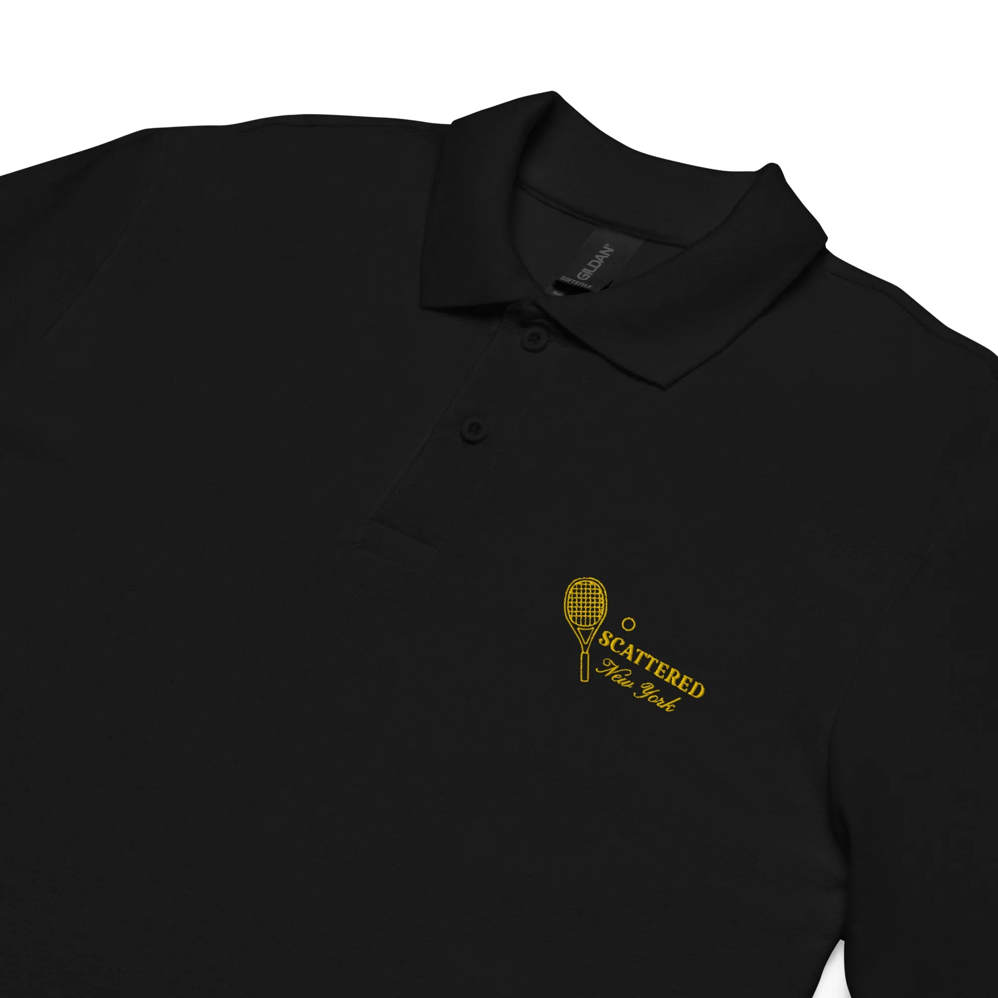 Scattered Sports Club Logo Embroidered Polo Shirt