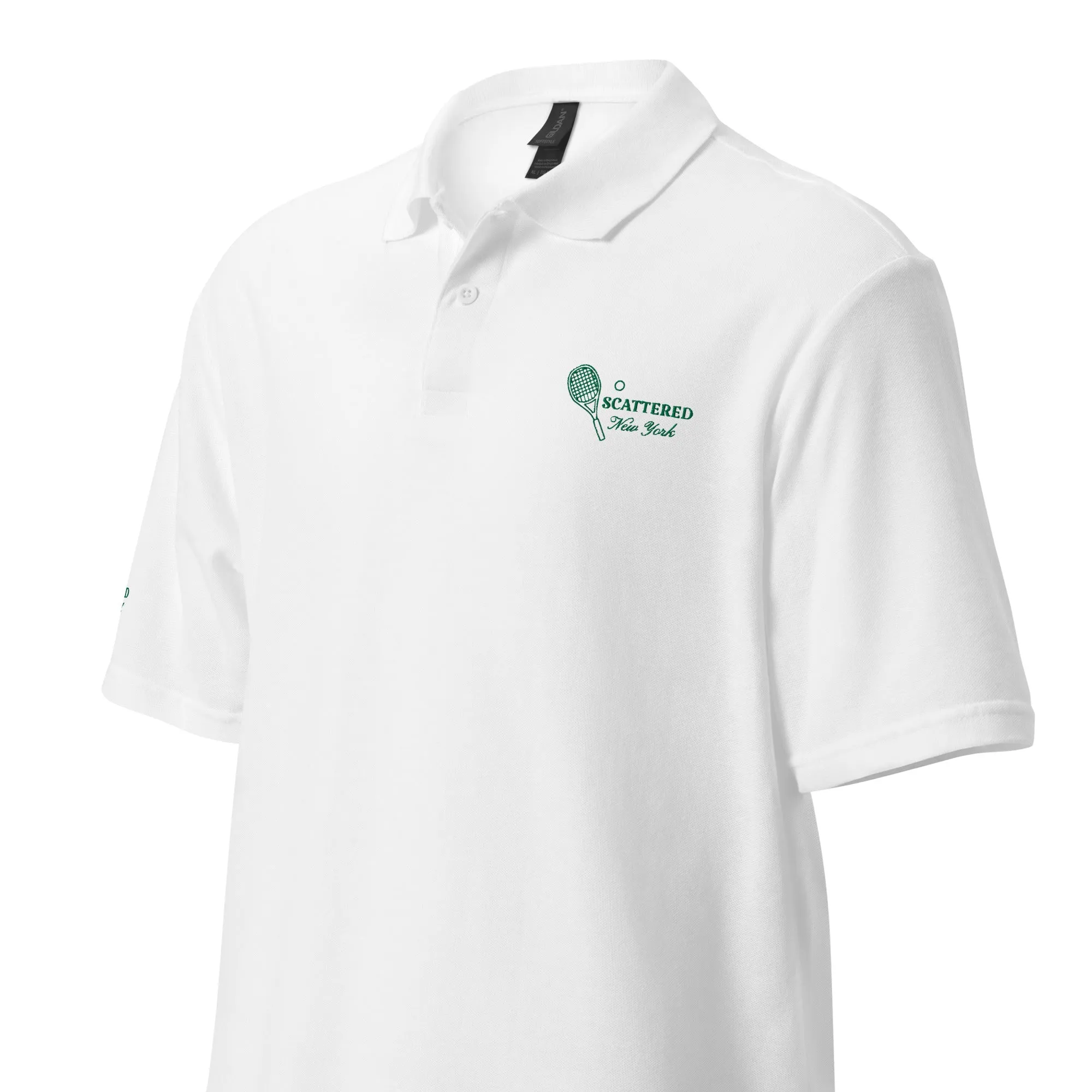 Scattered Sports Club Logo Embroidered Polo Shirt