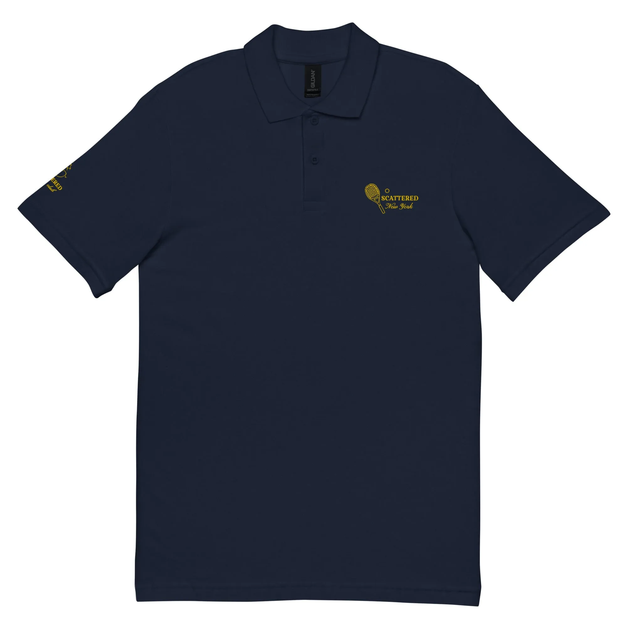 Scattered Sports Club Logo Embroidered Polo Shirt