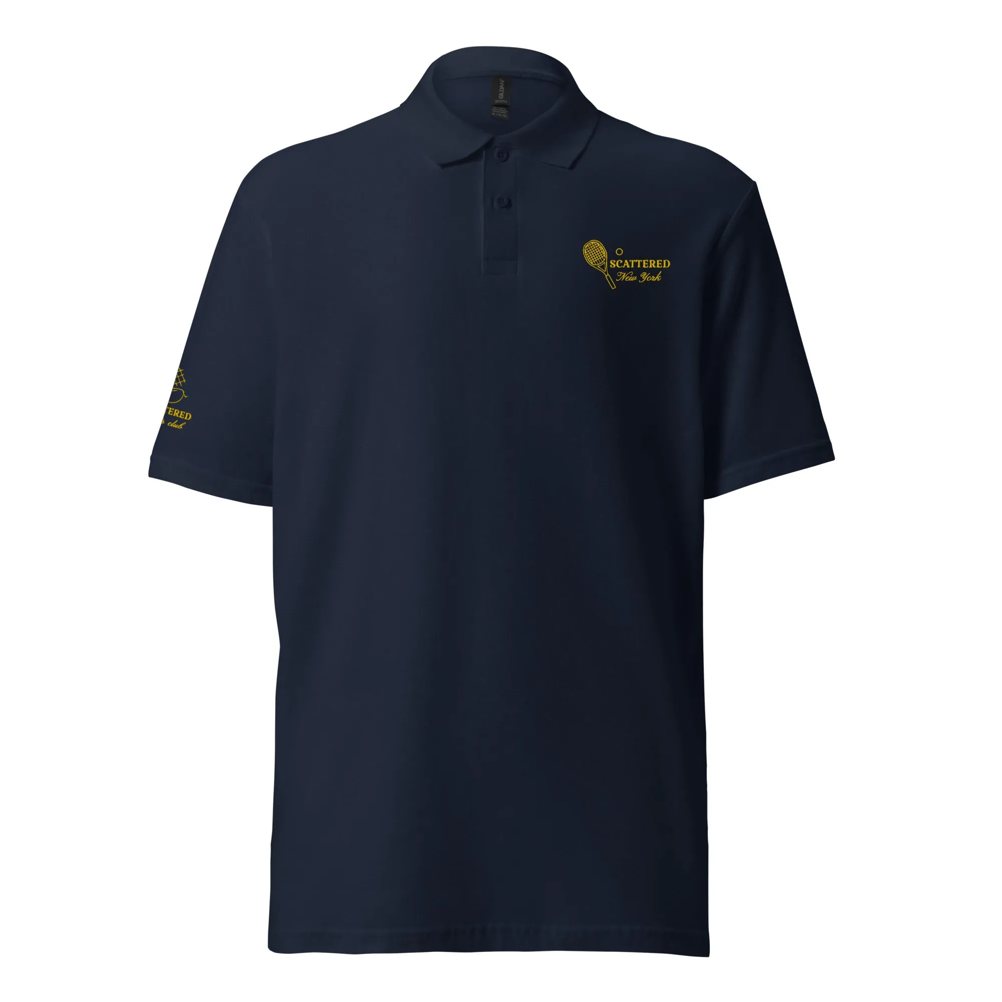 Scattered Sports Club Logo Embroidered Polo Shirt