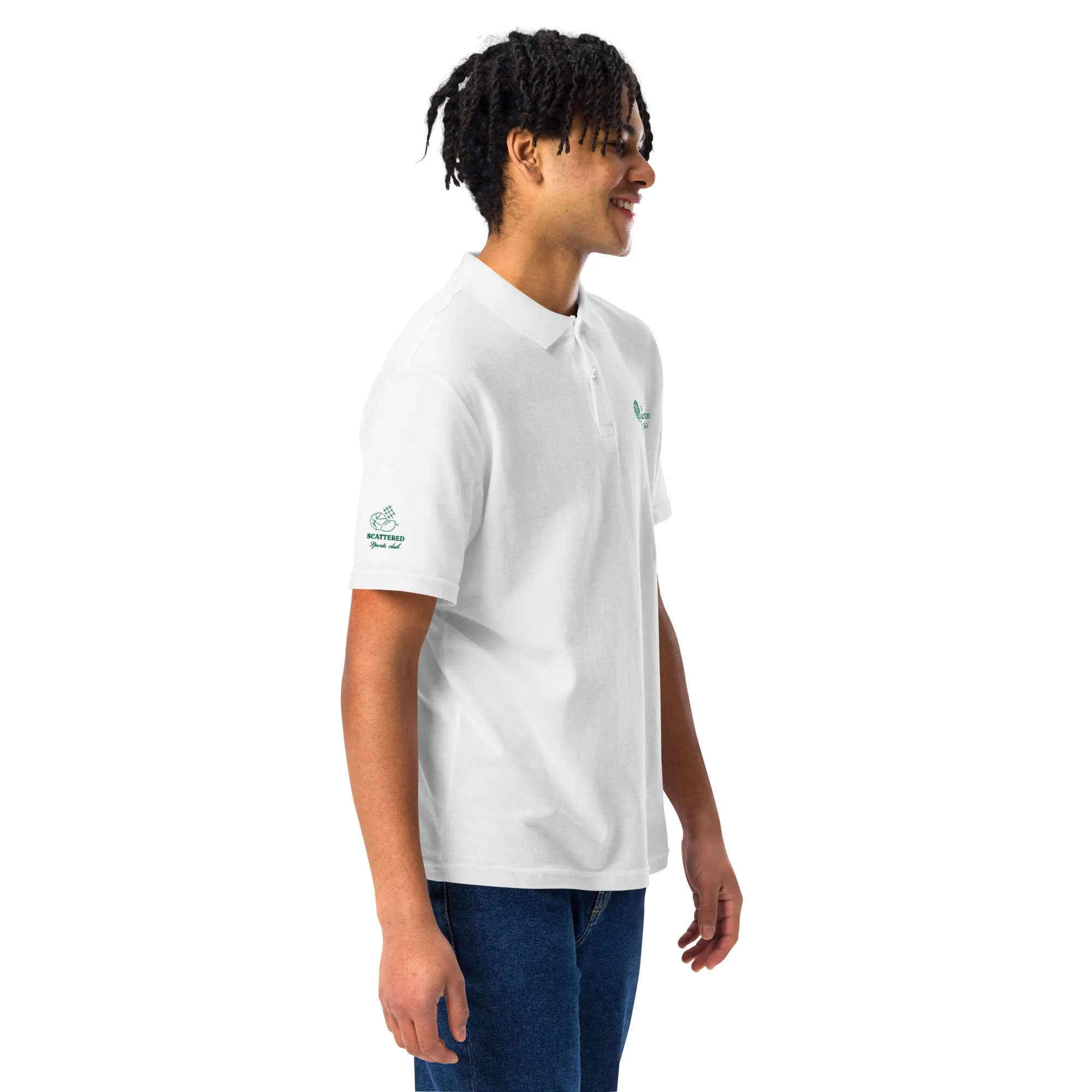 Scattered Sports Club Logo Embroidered Polo Shirt