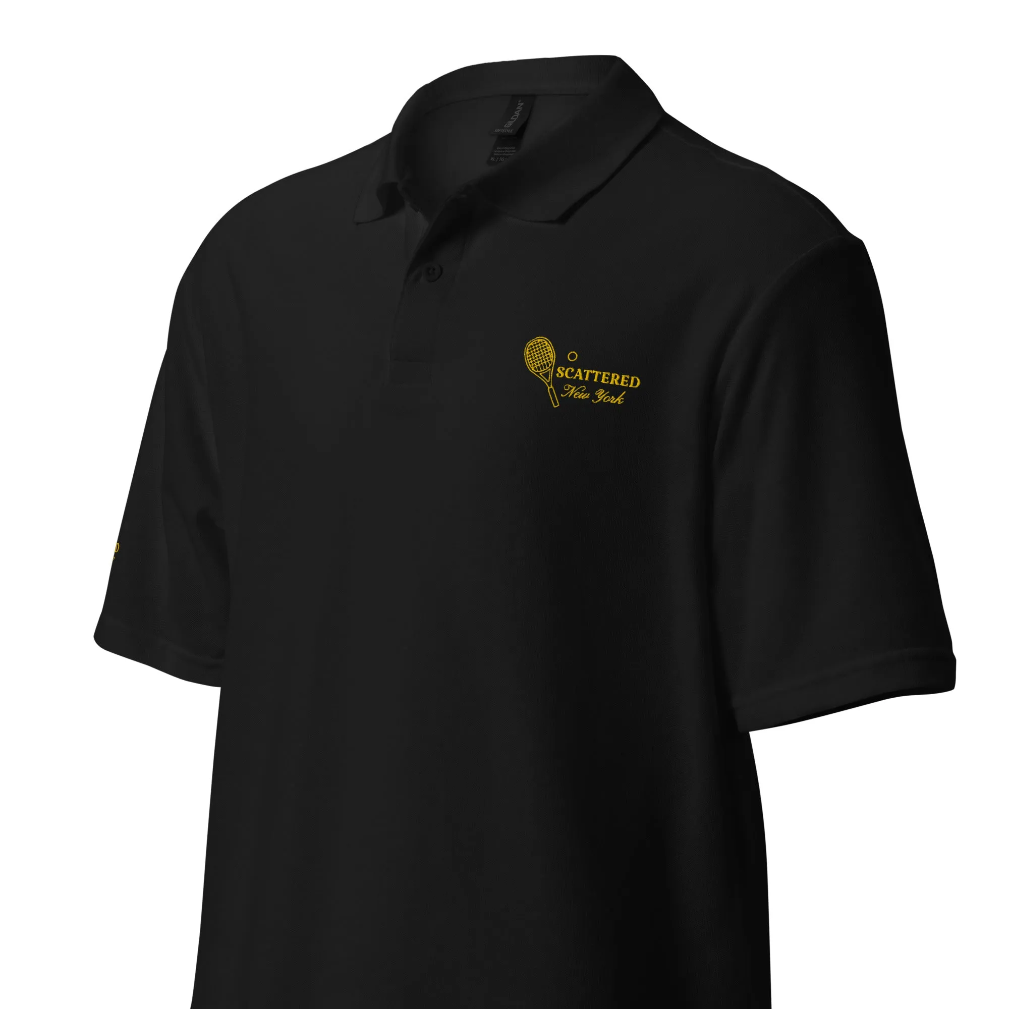 Scattered Sports Club Logo Embroidered Polo Shirt