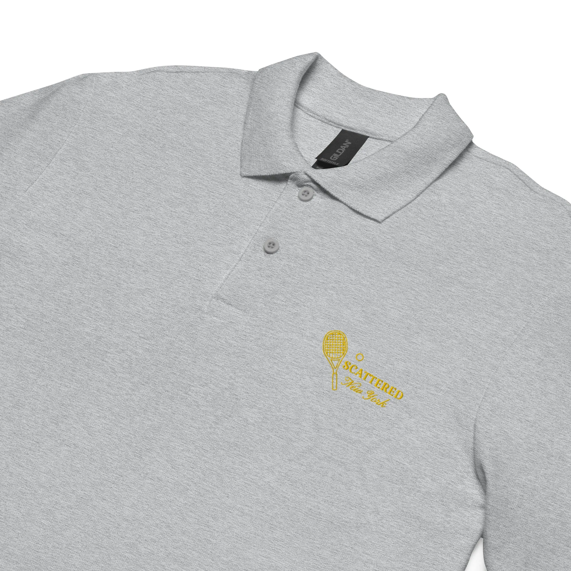 Scattered Sports Club Logo Embroidered Polo Shirt