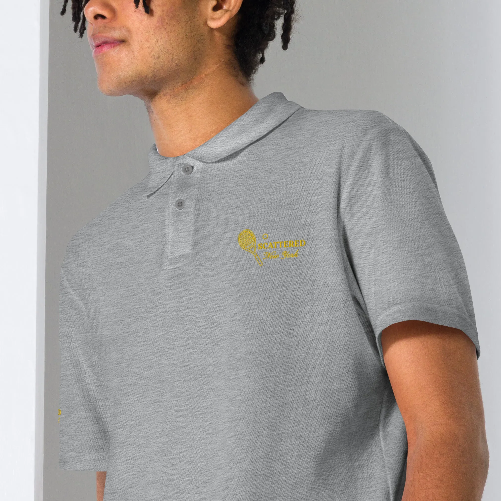 Scattered Sports Club Logo Embroidered Polo Shirt