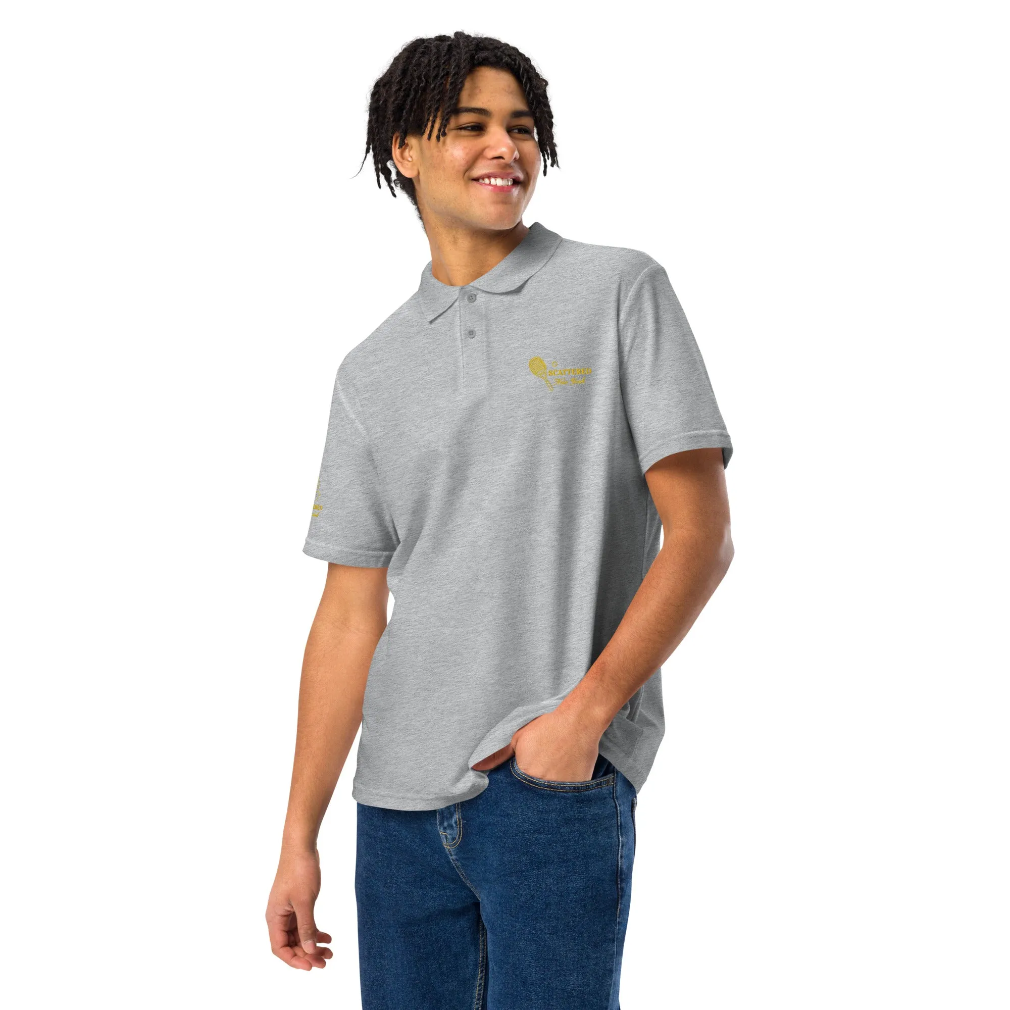 Scattered Sports Club Logo Embroidered Polo Shirt