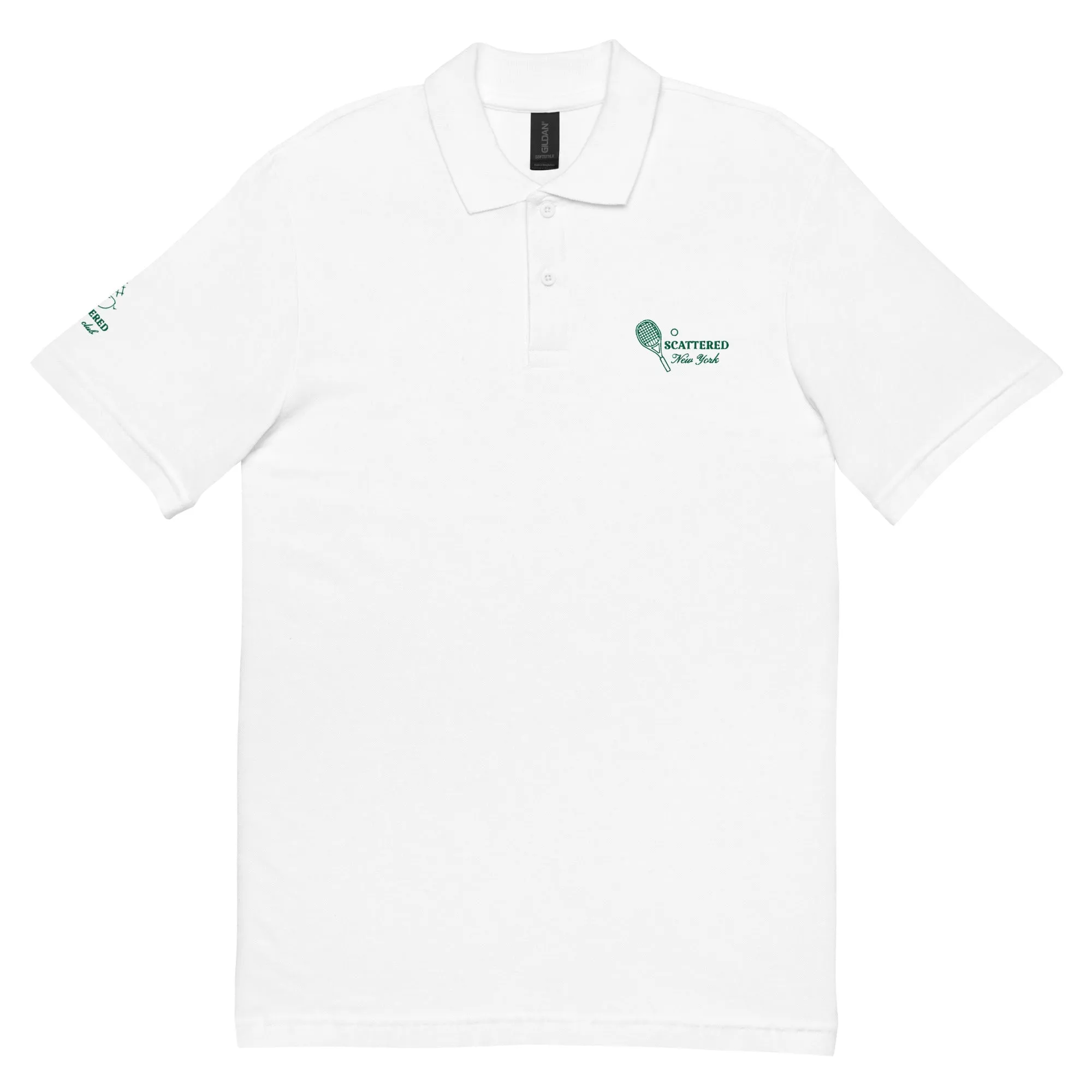 Scattered Sports Club Logo Embroidered Polo Shirt