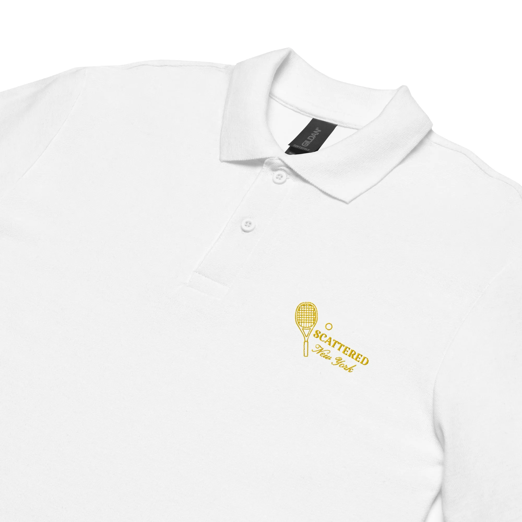 Scattered Sports Club Logo Embroidered Polo Shirt