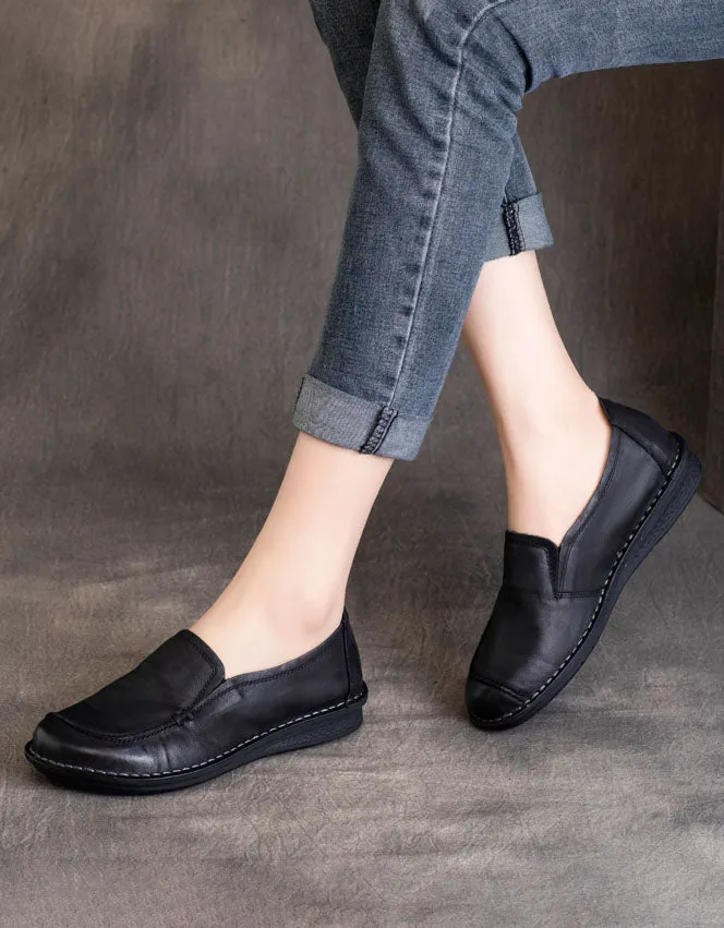 Slip-on Comfortable Handmade Retro Leather Flats