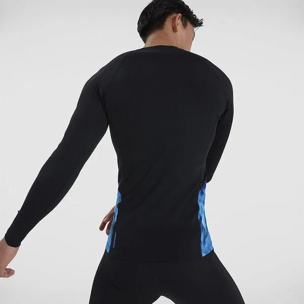 Speedo Mens Printed Long Sleeve Rash Top