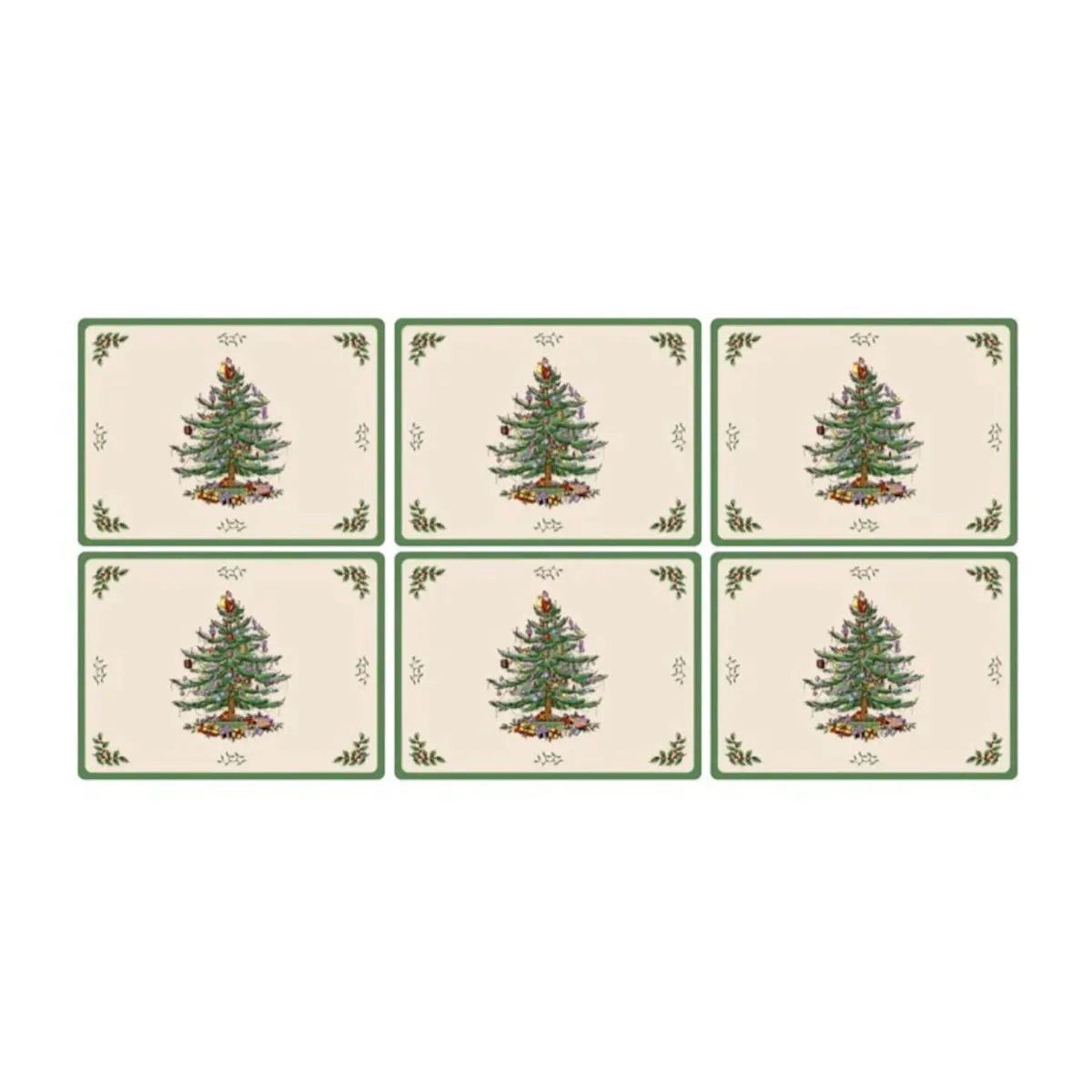 Spode Christmas Tree Placemat Set of 6