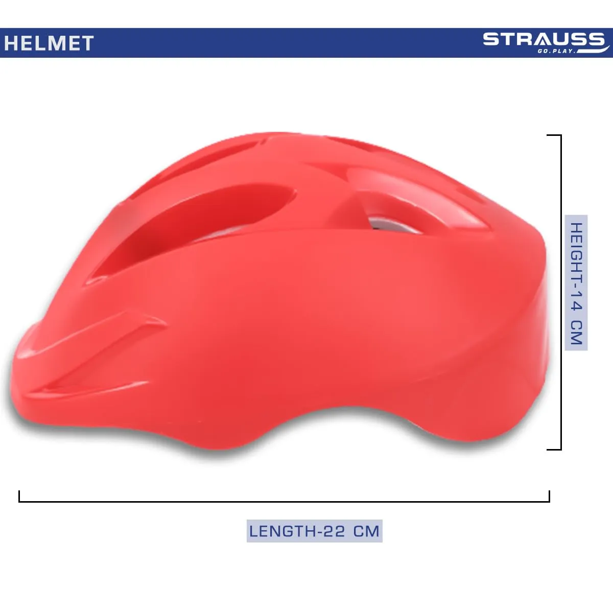 STRAUSS Orion Cycling Helmet Adjustable Multi Utility Sports Helmet For Cycling, Skating And Skateboarding Light Weight With Superior Ventilation Ideal For Adults And Kids, (Red Matte), Small