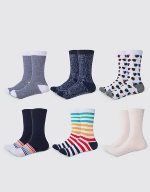 Summer Escapade Crew Socks 6 Pack