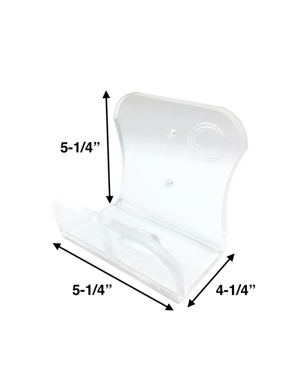 Surfboard Wall Rack VERTICAL - Clear Mount Acrylic