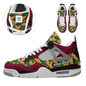 Tailored for the Young Anime Enthusiast, Embrace Personalization with Name and Image Customization Unleash Your Anime Passion with Custom AJ4 Anime Shoes,AJ4-23020174