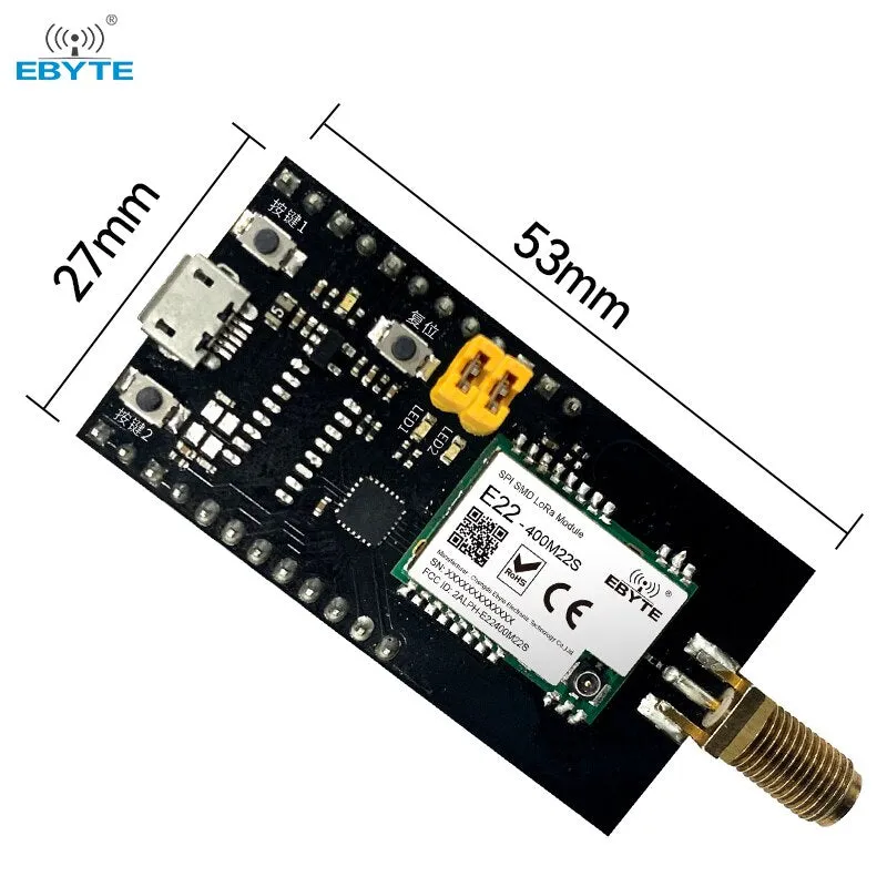 Test Board E22-400MBL-01 LoRa Development Evaluation Kit E22-400M22S USB to TTL MCU STM8L151G4