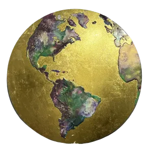 The Earth From Space - North And South America ORIGINAL by Carol Gillan