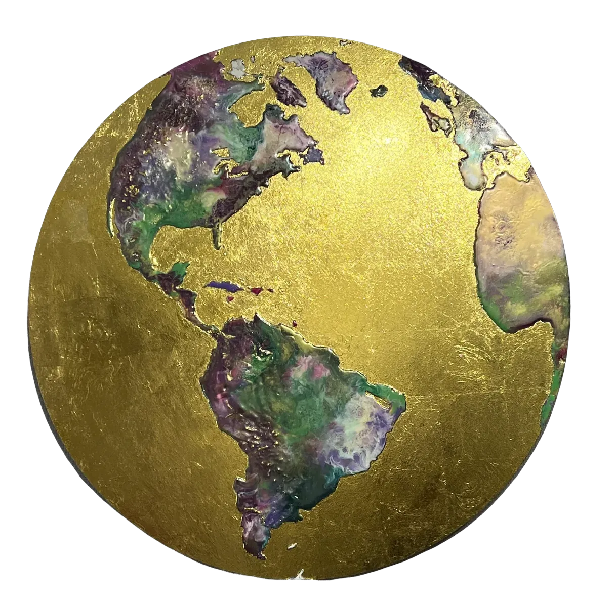 The Earth From Space - North And South America ORIGINAL by Carol Gillan