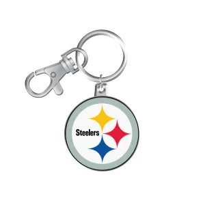 The Sports Vault NFL Pittsburgh Steelers Logo Keychain