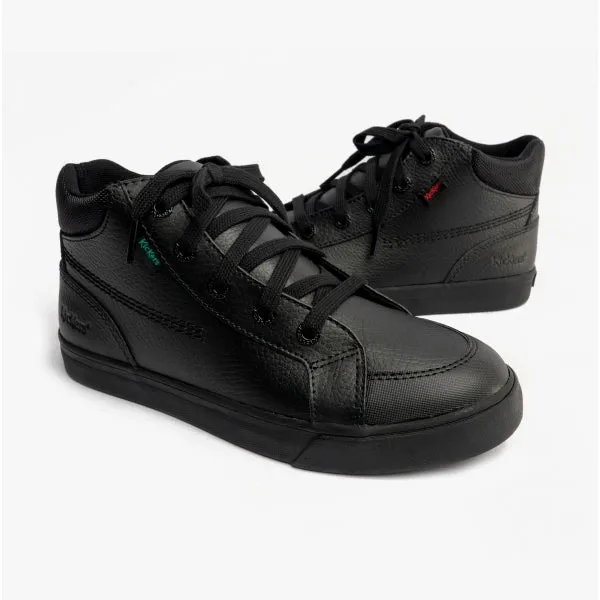 TOVNI HI PADDED Boys Leather Shoes Black