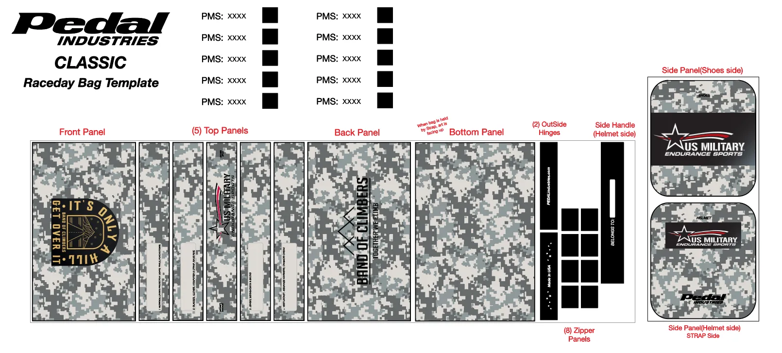 US Military Endurance 2022 RACEDAY BAG™ CAMO - TODD's