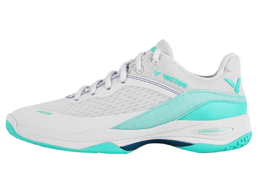 Victor [A900F AR White/Aqua] Court Shoes