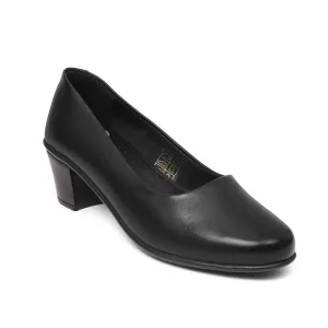 Zoom Shoes Pure Leather Formal Block Heel Bellies For Women L-001